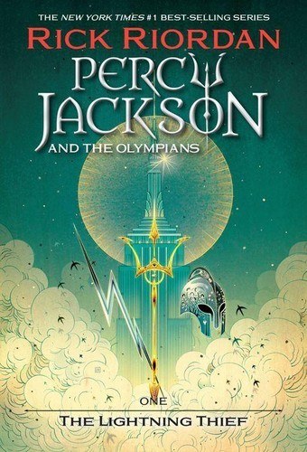 Cover of The Lightning Thief by Rick Riordan.