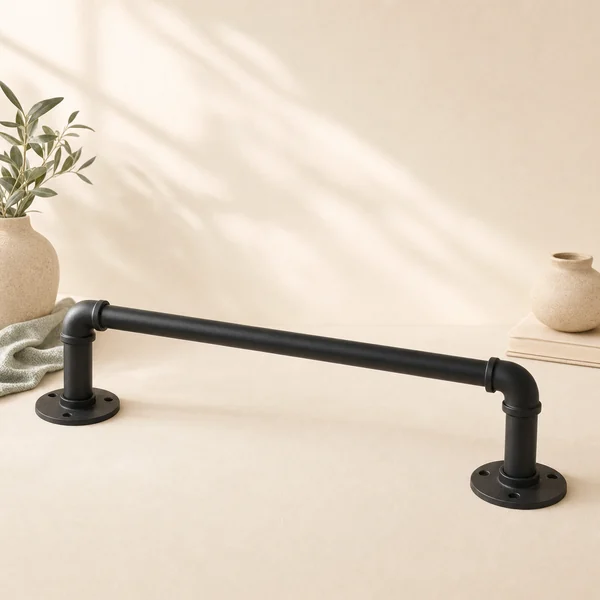 Black Wrap-Around Curtain Rods