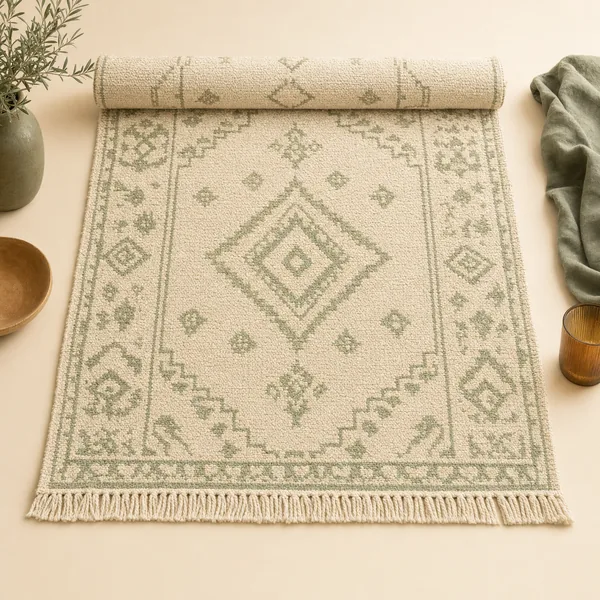 Washable Textured Area Rug