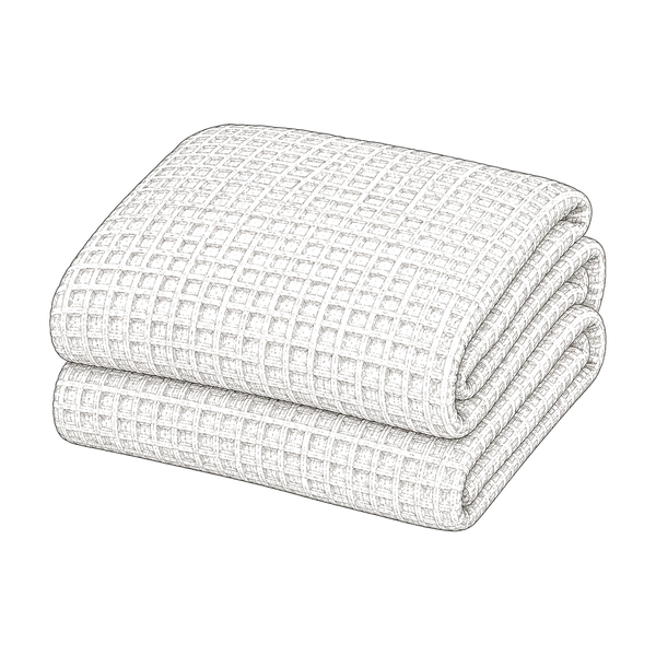 Waffle Weave Duvet Cover