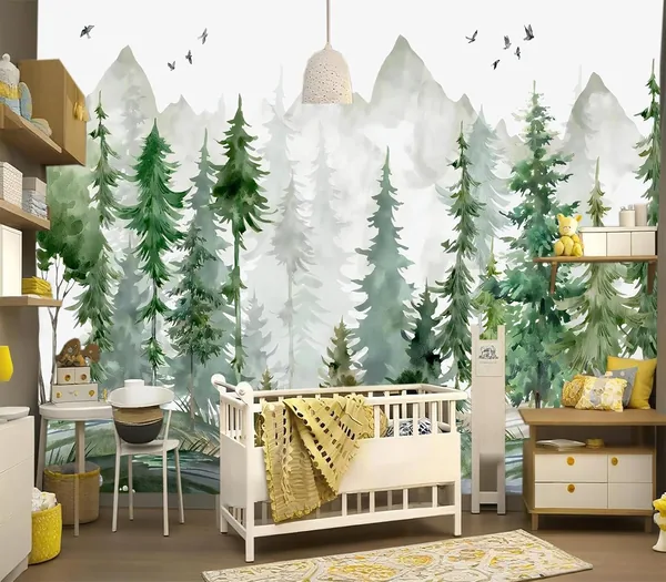Peel & Stick Forest Wall Mural