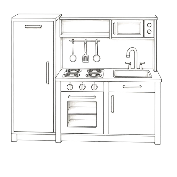 Wooden Play Kitchen