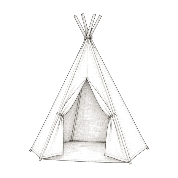 Teepee Tent with Star Lights