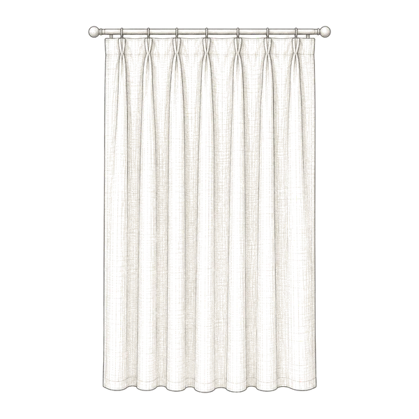 Pinch Pleated Linen Curtains