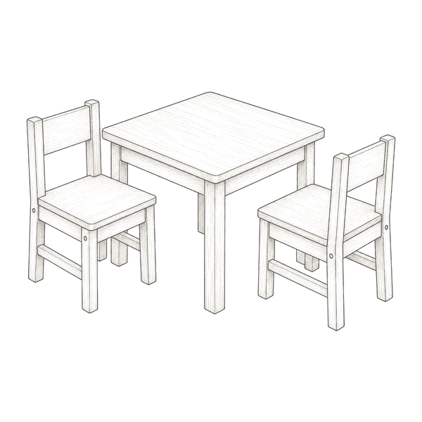 Play Table with Chairs