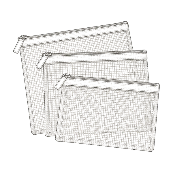 Mesh Zipper Pouches