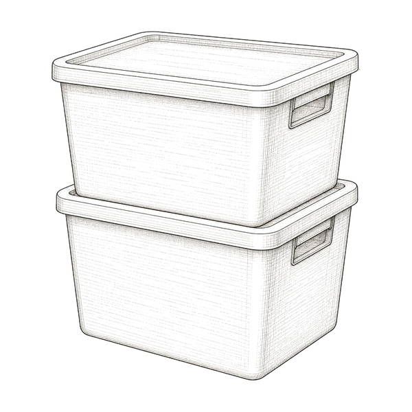 Storage Bins with Lids