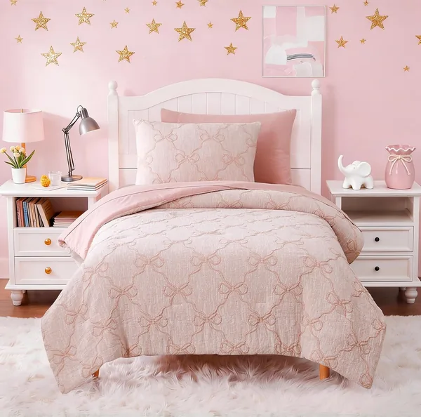 Pink Twin Bedding Set