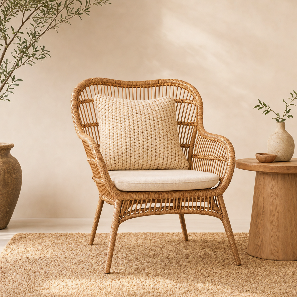 Rattan Accent Chair