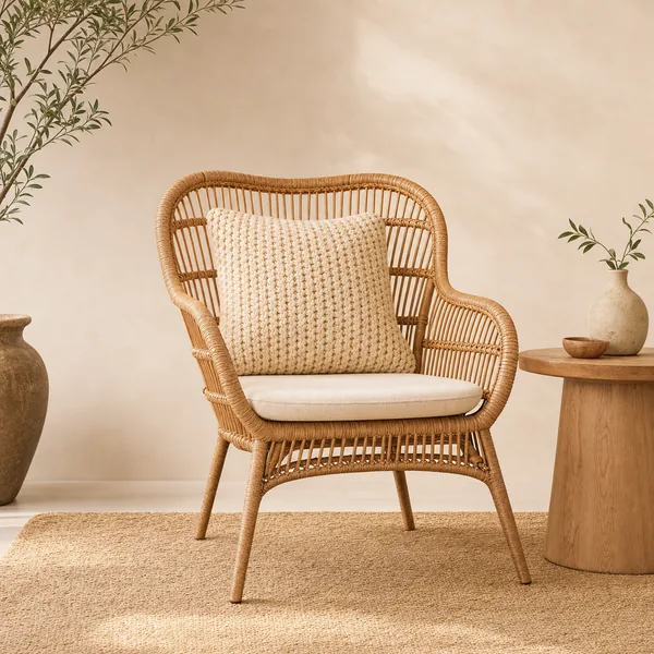 Rattan Accent Chair