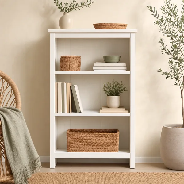 3-Tier Narrow Bookshelf