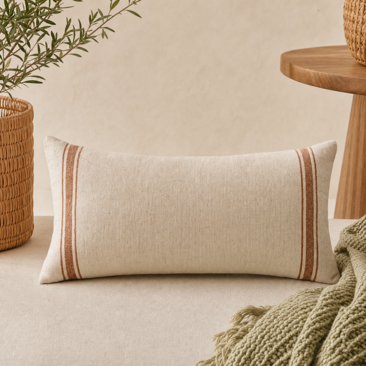 Lumbar Pillow + Cover Set