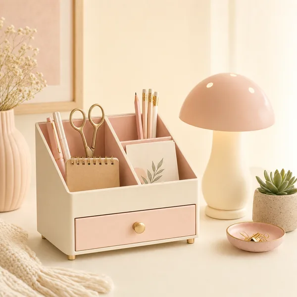 Desk Accessories + Cute Lamp